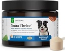 Ultimate Pet Nutrition Nutra Thrive Canine, 40-en-1 supplément nutritionnel en poudre pour chiens avec digestion et soutien immunitaire, vitamines, minéraux, probiotiques, enzymes, 30 scoops