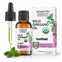 ImunShield Wild Oregano Oil Organic Liquid Drops - Hand-Picked Oregano met 86-90% Carvacrol voor Immune en Digestieve Ondersteuning - Vegan, Non-GMO, Gluten-Free, 1 fl. oz./30ml