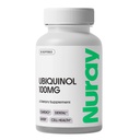 Nuray Ubiquinol 100mg Softgels, forme active de CoQ10 pour la santé cardiovasculaire et dentaire, le soutien immunitaire sans gluten, améliore la santé du foie, 30 comtes