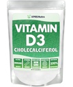 XPRS Nutra Vitamine D3 Powder (Cholecalciferol) - Unflavored VIT D for Bones and Immunity - Vitamine D3 Powder for Muscle Function - Vitamine D Supplementen (8 Ounce)