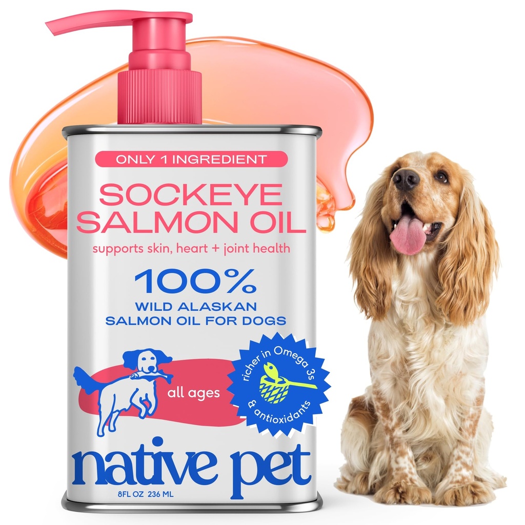 Native Pet Salmon Oil for Dogs & Cats 