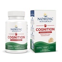 Nordic Naturals Cognition Mushroom Complex, Unflavored - 60 Capsules - Brain, Memory & Mood Support - Blend of Lion