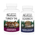 Host Defense Bundle with Turkey Tail Capsules, 120 Count & Agarikon Capsules, 60 Count - Support Digestive & Immune Health - Support Immune Functions & Cell Strength
