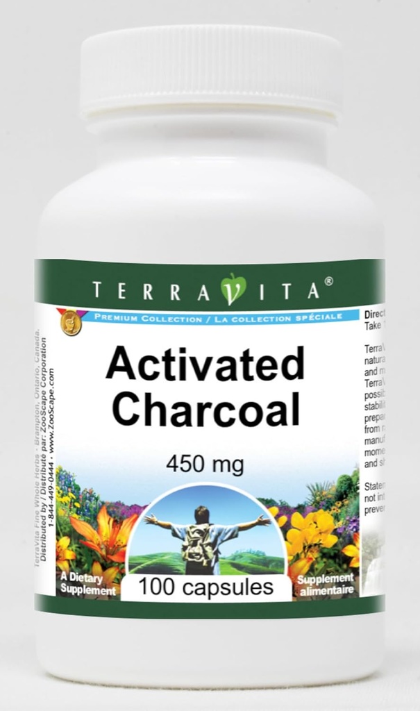 Actieve kool - 450 mg (100 capsules, ZIN: 510652)