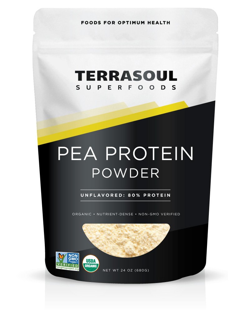 Terrasoul Superfoods Protéines de pois organiques (Texture lisse et non aromatisée), 1,5 livre