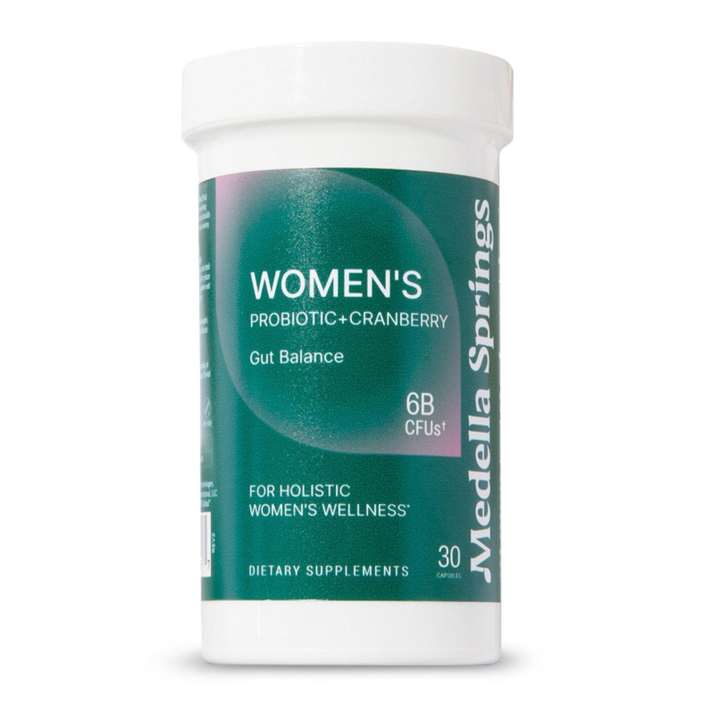 Vrouwen die Probiotic + Prebiotic met Cranberry 