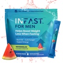 Real Ketonen Intermitterende vasten Drank Mix voor mannen BHB Exogene Ketonen Poeder met Vastende Elektrolyten & Green Coffee Bean Extract voor Duurzame Hydration Energie en Focus (Watermeloen) - 30ct