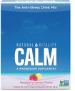 Natural Vitality Calm, Magnesium Citrate Supplement, Anti-Stress Drink Mix Poeder, Glutenvrij, Veganistisch, & Non-GMO, Raspberry Citroen, 0,12 oz, 30 Packets