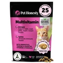 Cat Multivitamine Crunchy & Creamy Chews - Cat Treats for Health + Immune, Joint Support, Skin & Coat, & Digestie - Vitaminen met Omega 3s, Lysine & Probiotica (30 dagen aanbod)