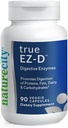 NatureCity True-EZ-D Non-GMO Decompensative Enzyme Complex Supplement for Digestief Health and Bloating Relief for Men and Women (90 Veggie Capsules) Super Enzymes