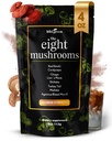 KIKI Green 8 Paddestoelen Poeder Extract - 4 oz Adaptogeen Complex voor koffie en smoothies - Lion's Mane, Chaga, Reishi, Cordyceps, Maitake, Shiitake - Focus en energie
