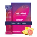 Microbiome Labs MegaPre Poudre de fibre prébiotique pour femmes, hommes et enfants - Poudre de supplément de fibre prébiotique pré-dosée avec Oligosaccharides testés cliniquement - Pineapple Orange Guava (30 paquets de boissons)