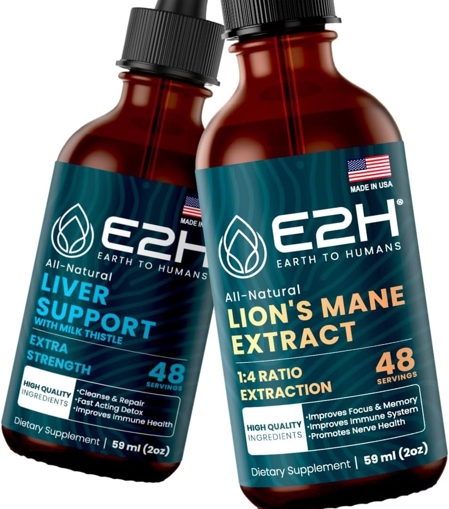 E2H: Liver Support Supplement en Cordyceps Mushroom Supplement 