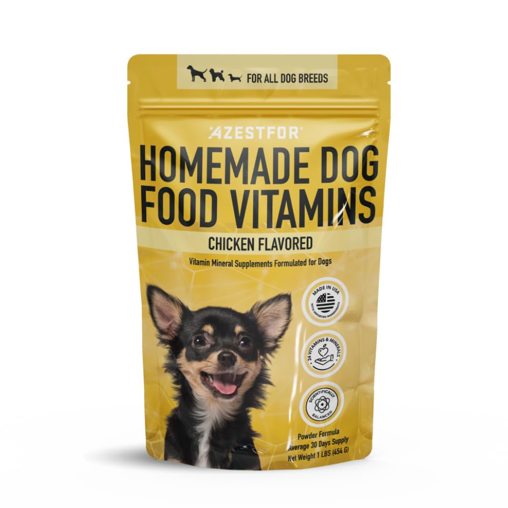 Asestfor Homemade Dog Food Supplement Hondenvitaminen Made in USA Voeg toe aan Holistic Whole Food Diets Raw BARF Alle rassen Puppy Adult 16oz Powder
