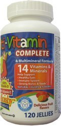 Oom Moishy Kinderen Multi-Vitamine Mineral Jellies met Choline - 120 Jellies door oom Moishy