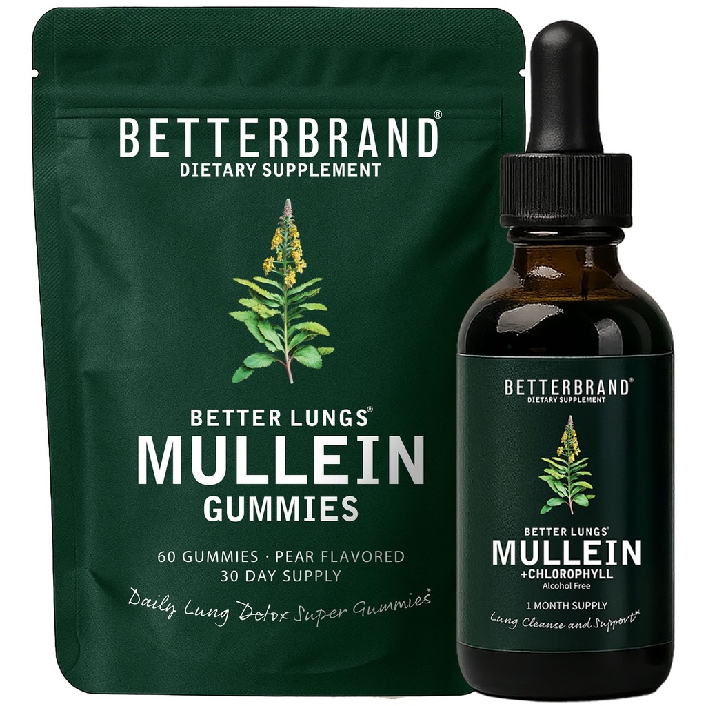 BetterLungs Mullein Leaf Extract en Gummies Bundle - Lung Health Support