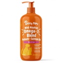 Zesty Paws Wild Alaska Omega-3 Blend Pollock + Zalmolie voor honden en katten- huid en jas ondersteuning, Omega 3 Supplement voor Huisdieren, 32oz