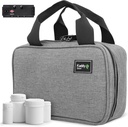Kaddy Secure Pill Organizer Box, Opslag voor Flessen van Geneeskunde of Supplementen; Toilet; Reizen of Huis, TSA goedgekeurd Lock(Grey)