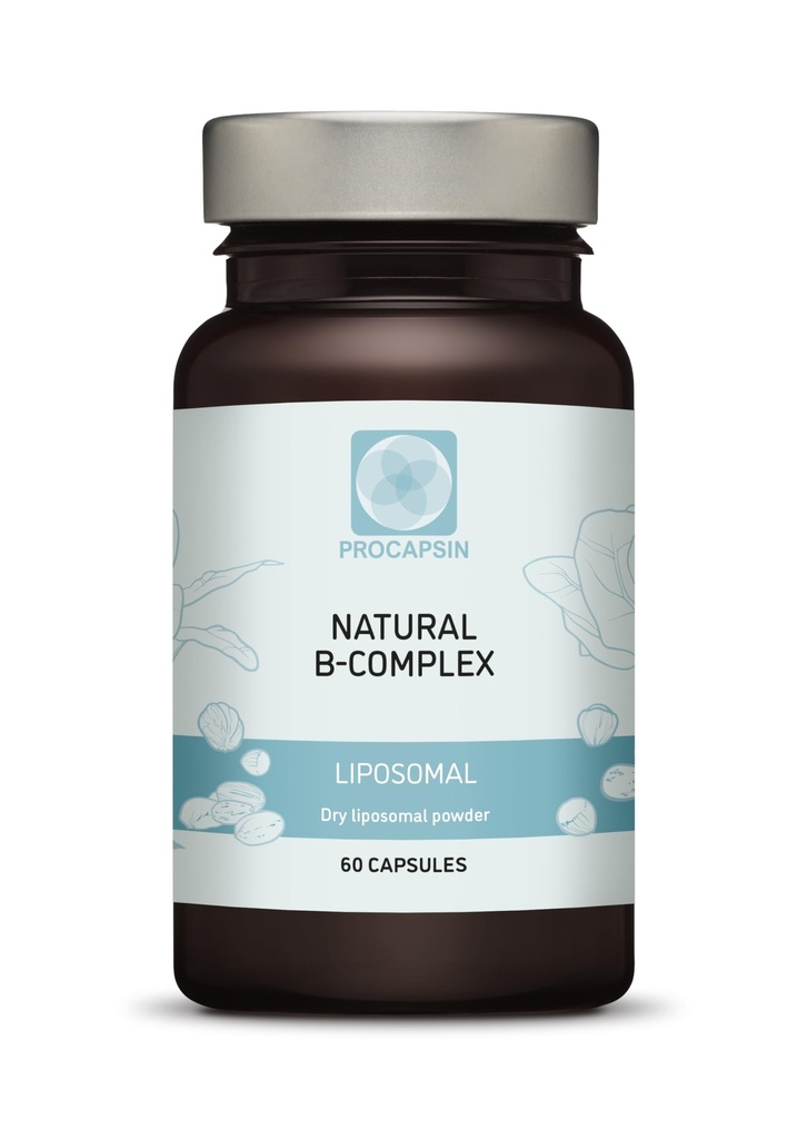 Natuurlijke Liposomale B-complexcapsules met alle 6 belangrijke B-vitaminen (60)