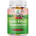 High Prebiotic Fiber Gummies for Kids - Dieet Fiber Supplementen voor spijsvertering en constipatie - Chicory Root Kids Immune Gummies - Non-GMO & Vegan Digestive Nutritional Supplements - 60 Tel.