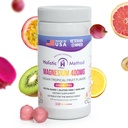 Magnesium Citrate Gummies - Sugar-Free, Vegan and Non-GMO for Better Sleep and Relaxation - No Sugar Alcohol - Magnesium Supplement for Adults, Teens and Kids - Tropical Fruit - 240 Kauwen