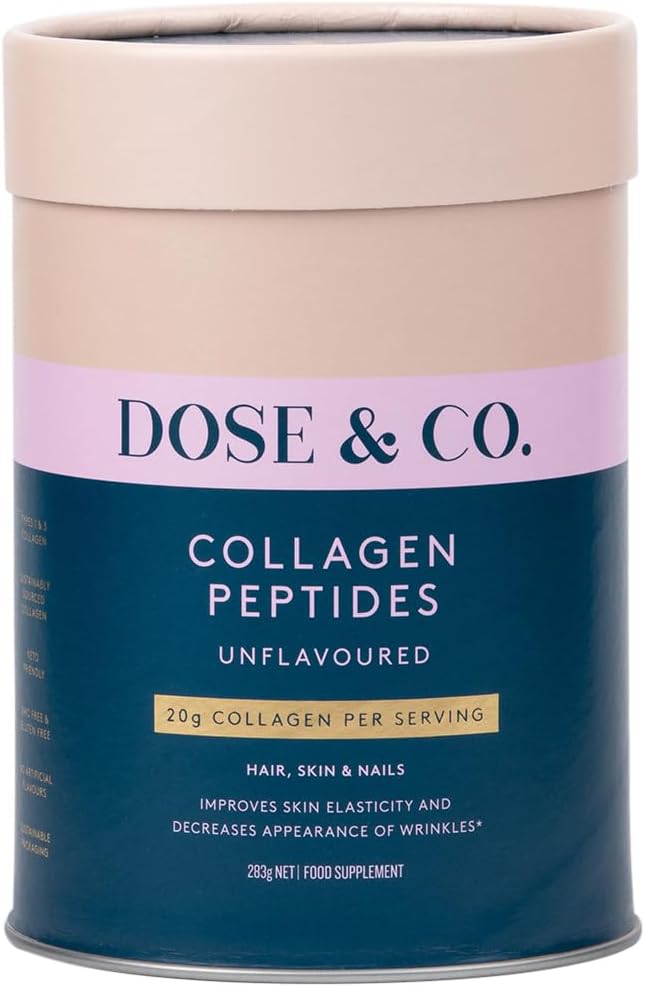 DOSE & CO. Pure collagen Peptiden voor haar, huid en nagels, ongearomatiseerd - 10oz poedersupplement