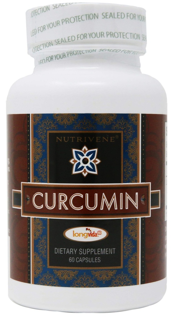 Curcumin, Longvida™ by Nutrivene (500 mg, 60 Capsules)