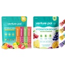Venture Pal Sugar Free Electrolyte Powder Packets - Liquid Daily IV Drink Mix for Rapid Hydration & Party Recovery 5 Vitaminen & 7 Elektrolyten . Keto Friendly 