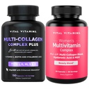 Vitale Vitaminen Multi Collageen Complex Plus + Vrouwen Multivitamine Complex