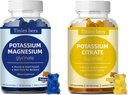 Kalium citraat Gummies en Kalium Magnesium Glycinate Gummies voor volwassenen en kinderen, Suikervrije Gummies