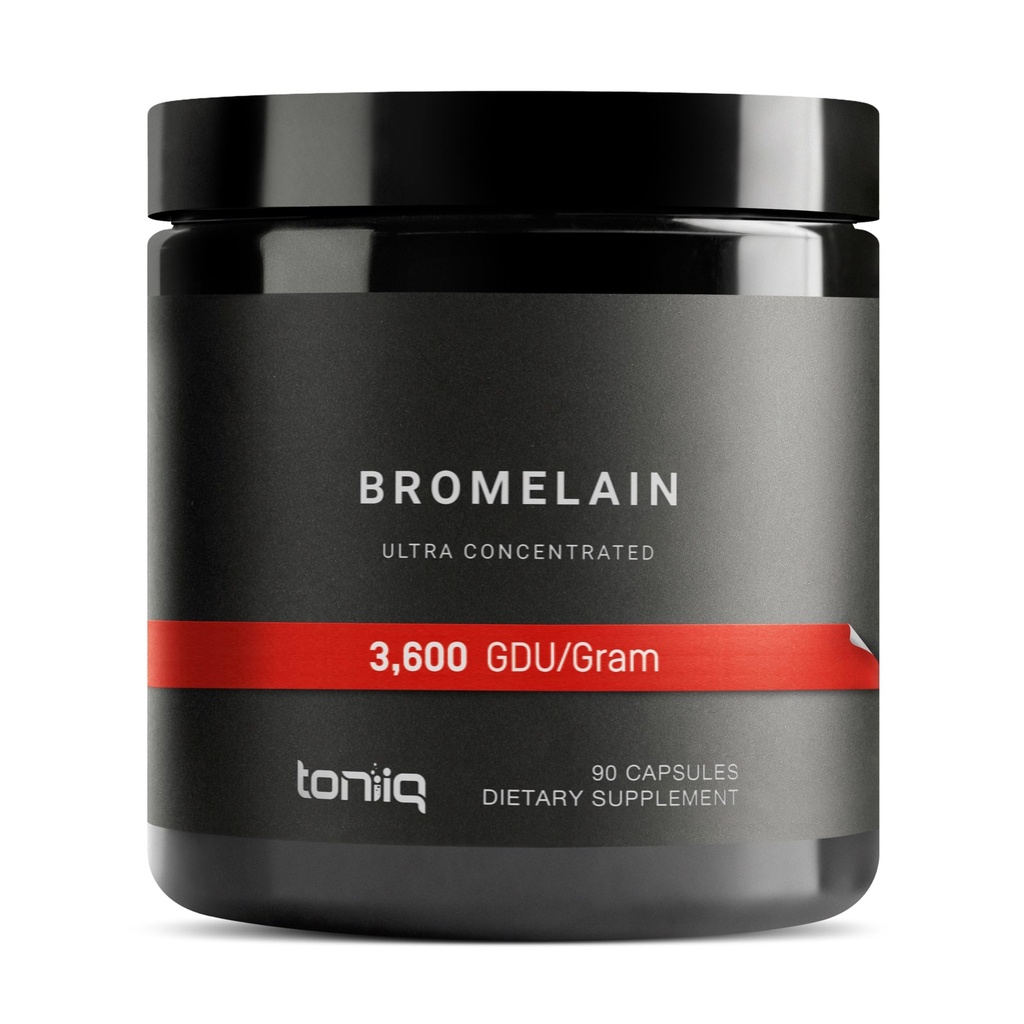 Ultra High Strength Bromelain 1000mg - 3600 GDU/Gram - Hoog geconcentreerd en biologisch beschikbaar - Derde-partij Tested Formula - 90 Vegetarische Capsules - 45 porties per container - Bromelain Supplement