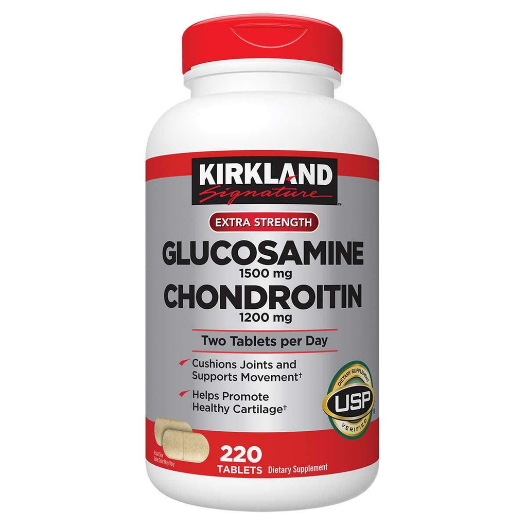 Kirkland Signature Glucosamine & Chondroitin, 220 tabletten (2 verpakkingen)