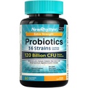 NewRhythm Probiotica 120 Miljard CFU 36 Strains, 3-in-1 Probiotica voor de spijsvertering van de gezondheid & Immuun Ondersteuning met Prebiotica & enzymen, Probiotica voor vrouwen & mannen, Gerichte release, 60 Veggie Caps