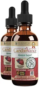 Rejuvica Health CardioVance - Hartondersteuning Supplement - vloeibare levering voor betere absorptie - Hawthorne, Hibiscus, Arjuna, Olive Leaf & Meer!