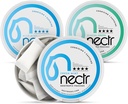 Nectr Energy Pochettes Nootropic Mint Mix - Pochettes de caféine avec Cognizin Citicoline. 3 saveurs: Menthe douce et fraîche, et vert glacial. Sans sucre, sans Nicotine Calm Focus & Supplément énergie