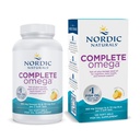 Nordic Naturals Complete Omega, Citroensmaak - 120 Zachte Gels - 565 mg Omega-3 - EPA & DHA met Toegevoegde GLA - Gezonde huid, cognitie, Positieve Goed - Niet-GMO - 60 Servers