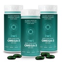 Iwi Omega-3, 90 Softgels (90 Servers), Vegan Plant Based Algen Omega 3 met EPA + DHA, Whole-Body Support Dieetsupplement, Krill & Fish Oil Alternative, No Fishy Aftersmaak