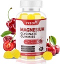 Magnesium Glycinate Gummies 500 Mg, Sugar Free Magnesium Supplement Triple Magnesium Complex met Malate 400 Mg, Citrate 400 Mg Ashwagandha 100 Mg Magnesium Supplement voor volwassenen - 60 Gummies
