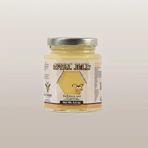 Royal Jelly Organic – Supplément d'énergie Royal Jelly brut non filtré pour les hommes et les femmes – Supplément de soutien immunitaire avec rétinol, vitamine B, biotine, niacine, – 2x2,2 Lb, pot en plastique