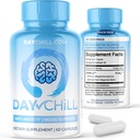 Pilule de Chill Happy Pills Stabilisateur d'humeur femmes et hommes avec Magnolia Bark 60 Capsules Formulés aux États-Unis - DHH-B Dihydrohonokiol-B Pilules Calm Minéraux et formule de refroidissement pour la relaxation et l'équilibre santé
