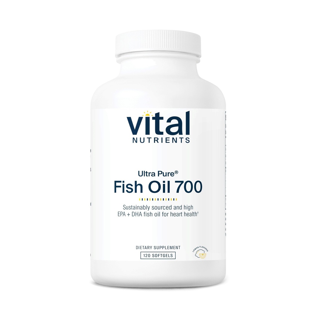 Vitale voedingsstoffen Ultra Pure® Visolie 700 Ondersteunt Hart, Hersenen en Gezamenlijke Gezondheid* 