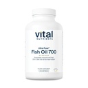 Vitale voedingsstoffen Ultra Pure Visolie 700 - Ondersteunt hart, hersenen en Joint Health* - Duurzaam opgewekte hoge EPA & DHA Omega-3 vetzuren - Citroensmaak - Gluten, zuivel en sojavrij - 120 Softgels