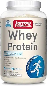 Formules de jouxtage Protéines de lactosérum avec 18g de protéines, 3,8g de BCAA et de glutamine, complément alimentaire pour la fonction musculaire et le soutien de la récupération, poudre aromatisée de 32oz Vanilla, environ 36 jours d'approvisionnement, paquet de 6