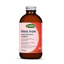 Flora Iron - Vegan Liquid Iron Supplement with B Vitamins - Biedt Red Blood Cell & Energy Support - Gist-Free & Gluten-Free - Delicious Fruit Juice Base - 7.7 fl. oz. Glazen fles