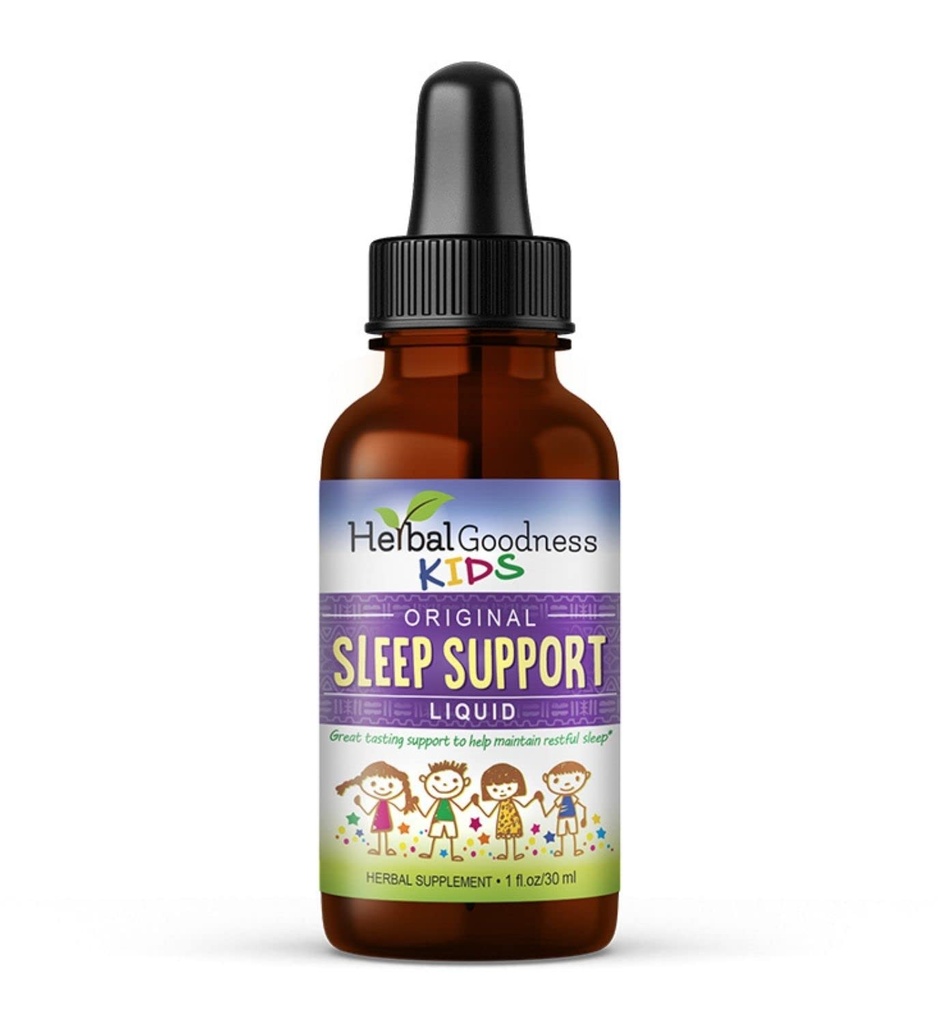 Kinderen Slaapondersteuning Liquid Extract - Natuurlijke Kids Plant gebaseerd kruiden slaaphulp, met kamille, Guava Leaf - 1oz Liquid Extract - Herbal Goodness (1 eenheid)