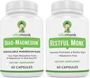 Slaap & ontspanningsbundel: VitaMonk Melatonine-vrije slaaphulp + Quad Magnesium Blend