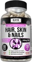 Kaya Naturals Hair Skin Nail Capsules BIOTIN Vitamine D Vitamine B-12 Een foliumzuur ondersteuning, haar ondersteuning vitamine supplement