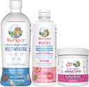 MaryRuth Organics Vrouwen MultivitamineLustriva Haargroei, Menopauze Ondersteuning, & Daily Liquid Multimineral, 3-pack bundel voor haar ondersteuning, huidgezondheid, Immuun Ondersteuning, Gut Health, en slaapondersteuning