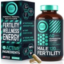 Vruchtbaarheid Supplementen voor mannen Prenatale vitamine - Maca Root, Ashwagandha, Zink, Plus Naturals - Conceptie voor hem Mannen Vruchtbaarheid Vitaminen en mannelijke vruchtbaarheid Ondersteuning Supplementen - 120 Caps voor 2 maanden