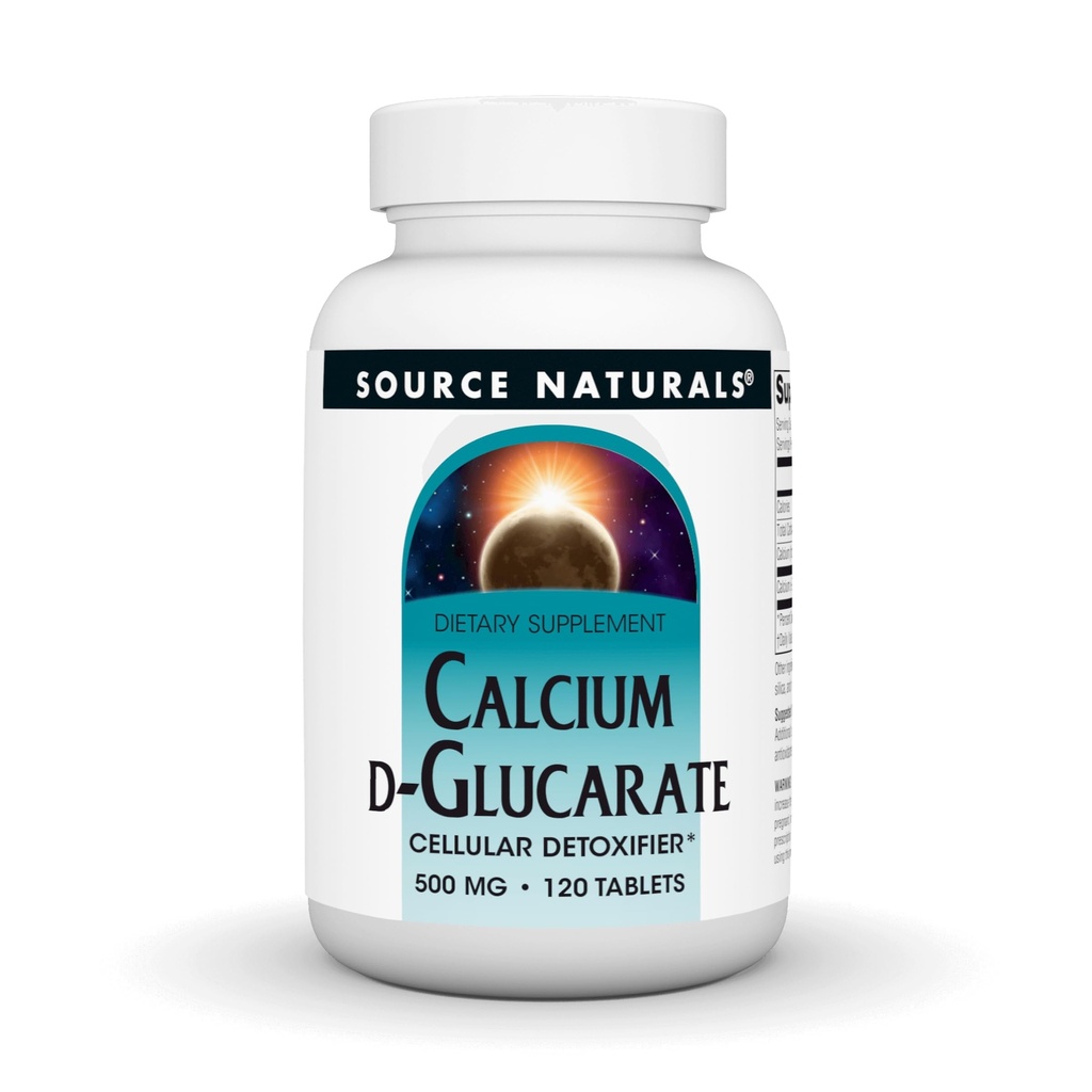 Bron Naturals - Calcium D-Glucaraat, 500 mg
